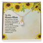 Gift for Mother-in-Law – “Thank you for loving me as your own” Alluring Beauty Necklace