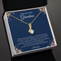 Gift for Grandmother "Distance never separates two hearts that really care..." Alluring Beauty Necklace