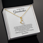 Gift for Grandmother "Thank you for being such an amazing Grandmother..." Alluring Beauty Necklace