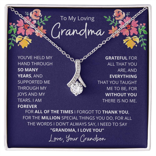 Gift for Grandmother "For the million special things you do..." Alluring Beauty Necklace