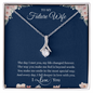Gift for Girlfriend "The day I met you, my life changed forever.." Alluring Beauty Necklace