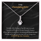 Gift for granddaughter "I know you will be one of the most..." Alluring Beauty Necklace