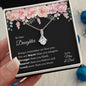 Gift for Daughter (from Mom & Dad) – “You Are Loved More Than You Know” Alluring Beauty Necklace