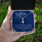 Gift for Grandmother "Distance never separates two hearts that really care..." Alluring Beauty Necklace