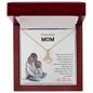 Gift for Mom "I'm so lucky to have you as my Mom..." Alluring Beauty Necklace