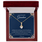 Gift for Grandmother "Distance never separates two hearts that really care..." Alluring Beauty Necklace