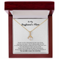 Gift for Boyfriend's Mom "to The incredible woman who raised him..." Alluring Beauty Necklace