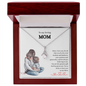 Gift for Mom "I'm so lucky to have you as my Mom..." Alluring Beauty Necklace