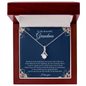 Gift for Grandmother "Distance never separates two hearts that really care..." Alluring Beauty Necklace
