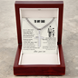 Gif for Dad "For All the Times That I Forgot to Thank You" Engraved Artisan Cross Necklace