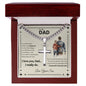 Gift for Dad "Your Strength Shaped My Path, Your Love Made Me Who I Am…" Engraved Artisan Cross Necklace - Someone Said Gift