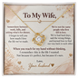 To My Wife – This Is the Life I Wanted – Love Knot Necklace