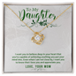 Gift for Daughter (from Mom) – “You're Capable of Anything” Love Knot Necklace