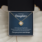 Gift for Daughter‑in‑Law (from Mom) – “Life Gave Me the Gift of You” Love Knot Necklace