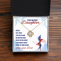 Gift for Daughter (from Dad) – “I'm Always in Your Heart” Love Knot Necklace