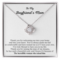 Gift for Boyfriend's Mom "to The incredible woman who raised him..." Love Knot Necklace