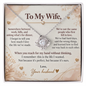 To My Wife – This Is the Life I Wanted – Love Knot Necklace