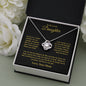 Gift for Daughter (from Mom) – “You Are More Than Enough” Love Knot Necklace