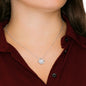 Gift for Daughter from Mom – “You Are More Than Enough” Love Knot Necklace