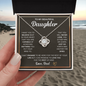 Gift for Daughter (from Dad) – “Aim for the Skies” Love Knot Necklace