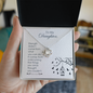 Gift for Daughter – “Strength Comes From Overcoming” Love Knot Necklace