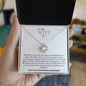 Gift for Wife " Meeting you was fate, becoming your husband was a choice..." Love Knot Necklace