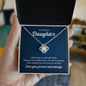 Gift for Daughter‑in‑Law (from Mom) – “Life Gave Me the Gift of You” Love Knot Necklace