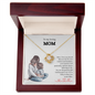 Gift for Mom "I'm so lucky to have you as my Mom..." Love Knot Necklace