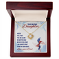 Gift for Daughter (from Dad) – “I'm Always in Your Heart” Love Knot Necklace