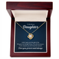 Gift for Daughter‑in‑Law (from Mom) – “Life Gave Me the Gift of You” Love Knot Necklace