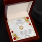 Gift for Mom "Thank you for your unconditional love..." Love Knot Necklace