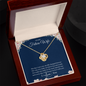 Gift for Girlfriend "The day I met you, my life changed forever.." Love Knot Necklace