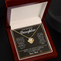 Gift for Daughter (from Dad) – “Aim for the Skies” Love Knot Necklace