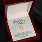 Gift for Daughter (from Mom) – “You're Capable of Anything” Love Knot Necklace
