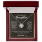 Gift for Daughter (from Dad) – “Aim for the Skies” Love Knot Necklace