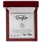 Gift for Daughter (from Mom) – “Be the Woman I Know You Can Be” Love Knot Necklace