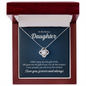 Gift for Daughter‑in‑Law (from Mom) – “Life Gave Me the Gift of You” Love Knot Necklace