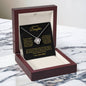 Gift for Daughter from Mom – “You Are More Than Enough” Love Knot Necklace