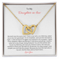 Gift for Daughter-in-Law "We Both Love the Same Man" Interlocking Hearts Necklace