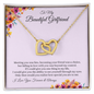 Gift for Girlfriend "Falling in Love with You" Interlocking Hearts Necklace
