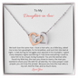 Gift for Daughter-in-Law "We Both Love the Same Man" Interlocking Hearts Necklace