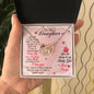 Gift for Daughter (from Mom) – “You Will Always Be My Baby Girl” Interlocking Hearts Necklace