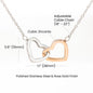 Gift for Daughter (from Mom) – “I'll Always Be With You” Interlocking Hearts Necklace