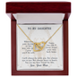 Gift for Daughter (from Mom) – “Heart to Heart, Always” Interlocking Hearts Necklace