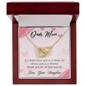 "I'd choose you as a friend..." Interlocking Hearts Necklace - Gift for Mom
