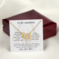 Gift for Daughter (from Mom) – “Heart to Heart, Always” Interlocking Hearts Necklace