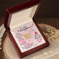 Gift for Daughter (from Mom) – “You Will Always Be My Baby Girl” Interlocking Hearts Necklace