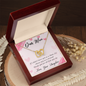 "I'd choose you as a friend..." Interlocking Hearts Necklace - Gift for Mom