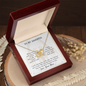 Gift for Daughter (from Mom) – “Heart to Heart, Always” Interlocking Hearts Necklace