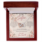 To My Sister From Your Sister – Best Friends by Choice - Interlocking Hearts Necklace